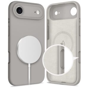 coque iphone 17 air tech protect silicone magsafe gris