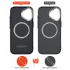 coque iphone 17 tech protect ion carbon argent