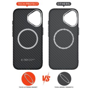 coque iphone 17 tech protect ion carbon argent