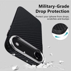 coque iphone 17 air tech protect ion carbon argent