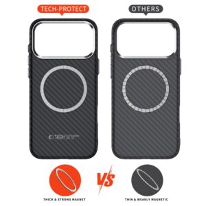 coque iphone 17 pro tech protect ion carbon argent