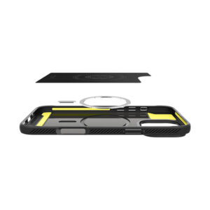 coque iphone 16 pro rugged armor mag spigen noir mat