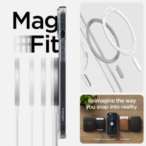 coque iphone 15 plus ultra hybrid mag spigen noir