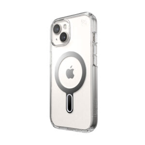 coque iphone 17e presidio perfect clear speck transparent serene silver