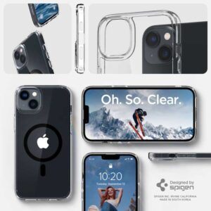 coque iphone 15 plus ultra hybrid mag spigen noir