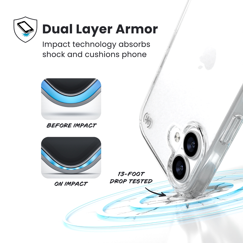 coque iphone 17 presidio perfect clear speck transparent réf 6091