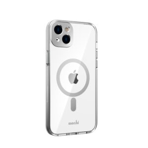 coque iphone 14 plus iglaze moshi argent