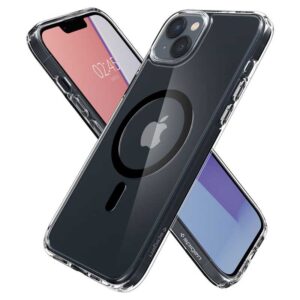 coque iphone 15 plus ultra hybrid mag spigen noir