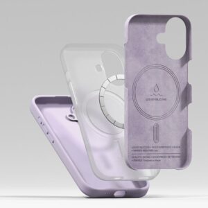 coque iphone 17 ringke silicone violet