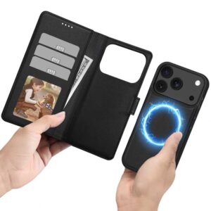coque iphone 17 pro tech protect wallet magsafe noir