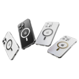 coque iphone 15 pro ultra hybrid mag spigen blanc