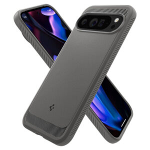coque google pixel 9 pro xl rugged armor spigen marbre
