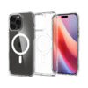 coque iphone 16 pro ultra hybrid mag spigen blanc