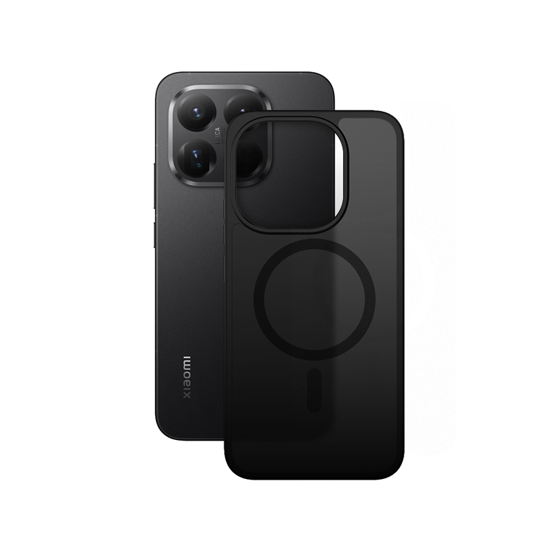 coque xiaomi 15t hybrid matte magnetic crong noir