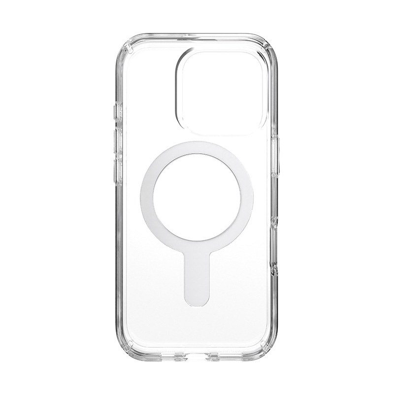 coque iphone 16 pro presidio perfect clear speck transparent chrome finish