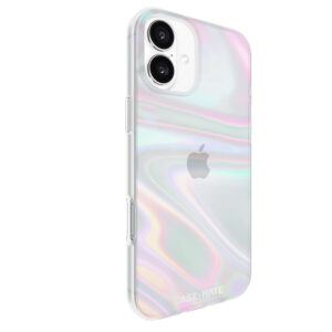 coque iphone 16 plus soap bubble case mate irisé