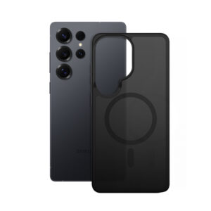 coque samsung galaxy s25 ultra hybrid matte magnetic crong noir