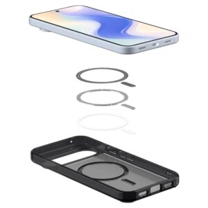 coque google pixel 10 pro xl ultra hybrid mag spigen noir givré