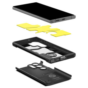 coque samsung galaxy s23 ultra tough armor spigen noir