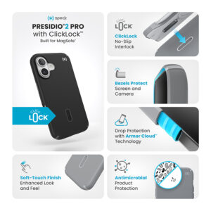 coque iphone 16 presidio2 pro speck noir