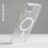 coque iphone 17e hybrid matte magnetic crong blanc