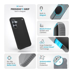 coque samsung galaxy s25+ presidio2 grip speck noir slate gray