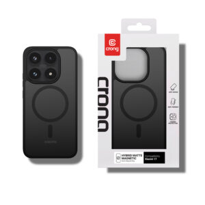 coque xiaomi 17 hybrid matte magnetic crong bleu