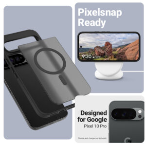 coque google pixel 10 pro hybrid matte magnetic crong noir