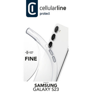 coque samsung galaxy s23 fine cellularline transparent