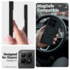 coque xiaomi 15t hybrid matte magnetic crong noir