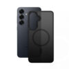 coque samsung galaxy s25 hybrid matte magnetic crong noir