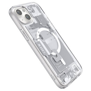 coque iphone 15 plus ultra hybrid mag spigen blanc