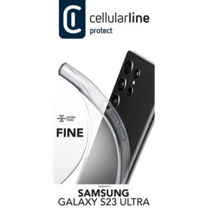coque samsung galaxy s23 ultra fine cellularline transparent
