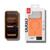 coque iphone 17 pro hybrid matte magnetic crong orange