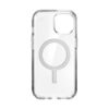 coque iphone 17e presidio perfect clear speck transparent chrome finish