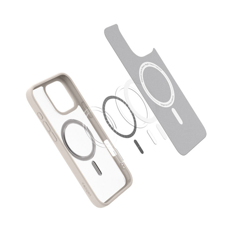 coque iphone 16 pro max ultra hybrid mag spigen titane