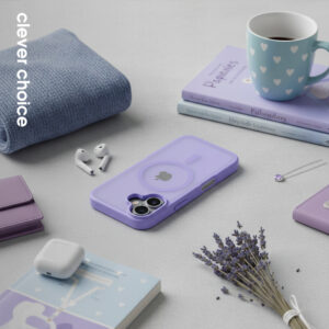 coque iphone 17 hybrid matte magnetic crong violet