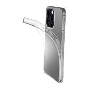 coque iphone 14 pro fine cellularline transparent