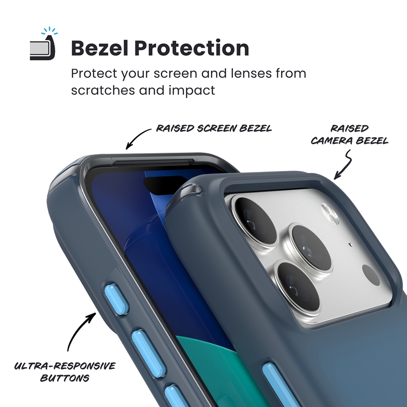 coque iphone 17 pro presidio lux speck bleu marine