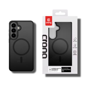 coque samsung galaxy s26 hybrid matte magnetic crong noir