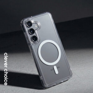 coque samsung galaxy s26 hybrid clear magnetic crong transparent