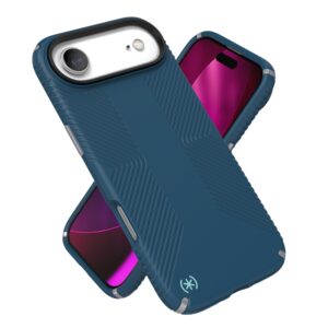 coque iphone air presidio2 grip speck bleu marine silver metallic