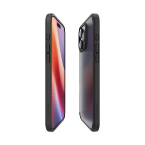 coque iphone 16 pro ultra hybrid spigen noir givré réf 0360