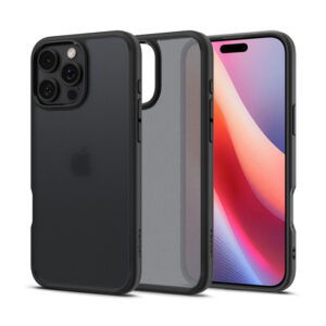 coque iphone 16 pro ultra hybrid spigen noir givré réf 0360