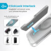 coque iphone 16 presidio perfect clear speck transparent chrome finish