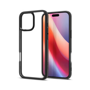 coque iphone 16 pro ultra hybrid spigen noir mat