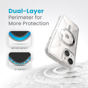 coque iphone 17e speck transparent chrome finish
