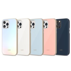 coque iphone 13 pro max iglaze moshi rose