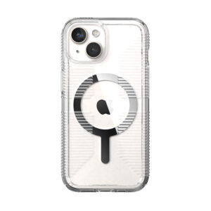 coque iphone 17e speck transparent chrome finish