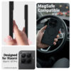 coque xiaomi 15t pro hybrid matte magnetic crong noir